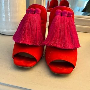 Gianni Bini Tassel Block Heels